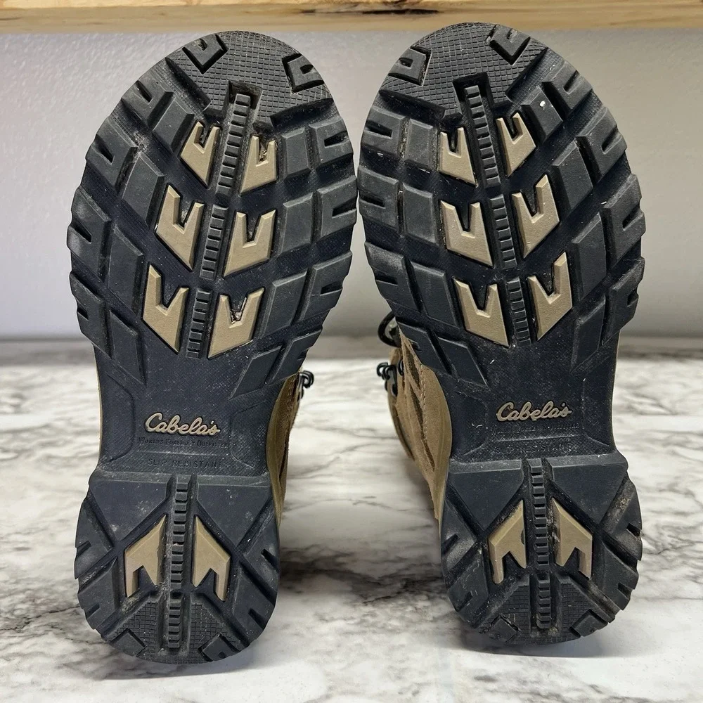 Cabela's Hiking Boots Women's Size 8.5 D Brown Waterproof Thinsulate Dry-Plus